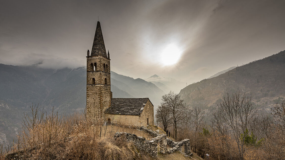 Die San Peyre Kirche in Borgota San Martino