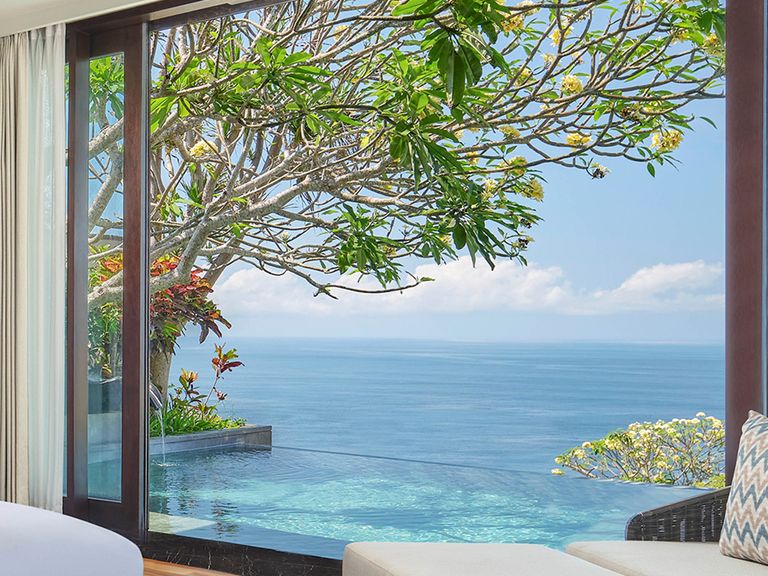 Blick aus der Villa im Umana Bali