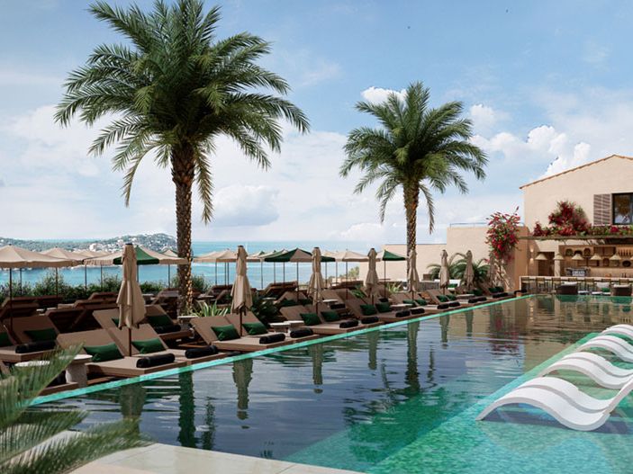 Pool im Purobeach Resort Santa Ponsa Oasis del Mar
