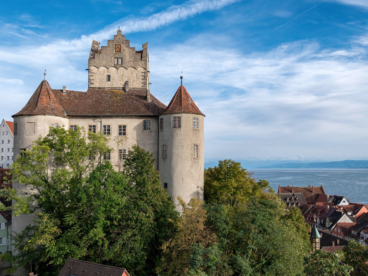 Burg Meersburg, Bodensee in Baden-Württemberg
