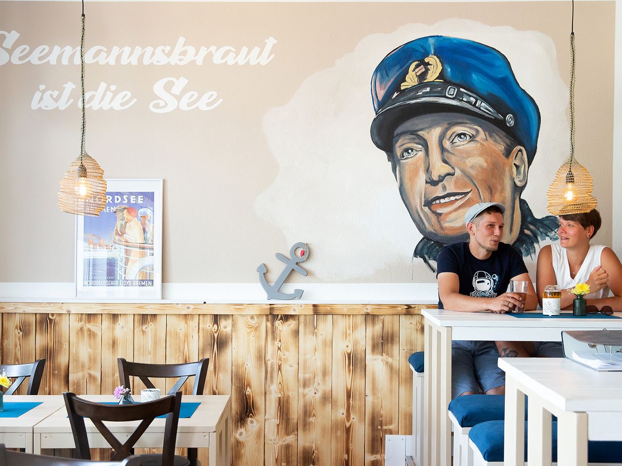 Maritimes Flair im Restaurant „Heimathafen“