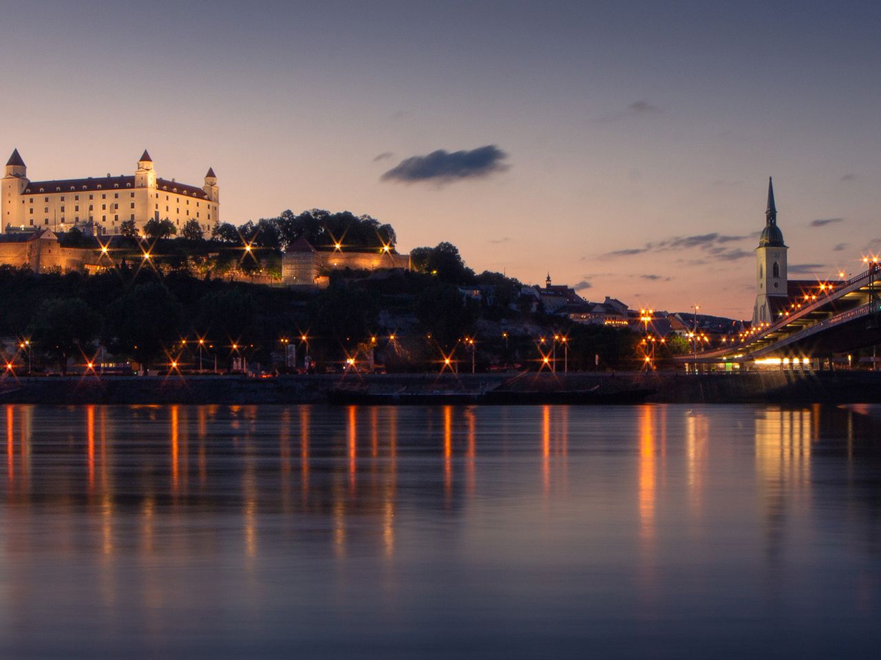 Donau-Ufer in der slowakischen Hauptstadt Bratislava