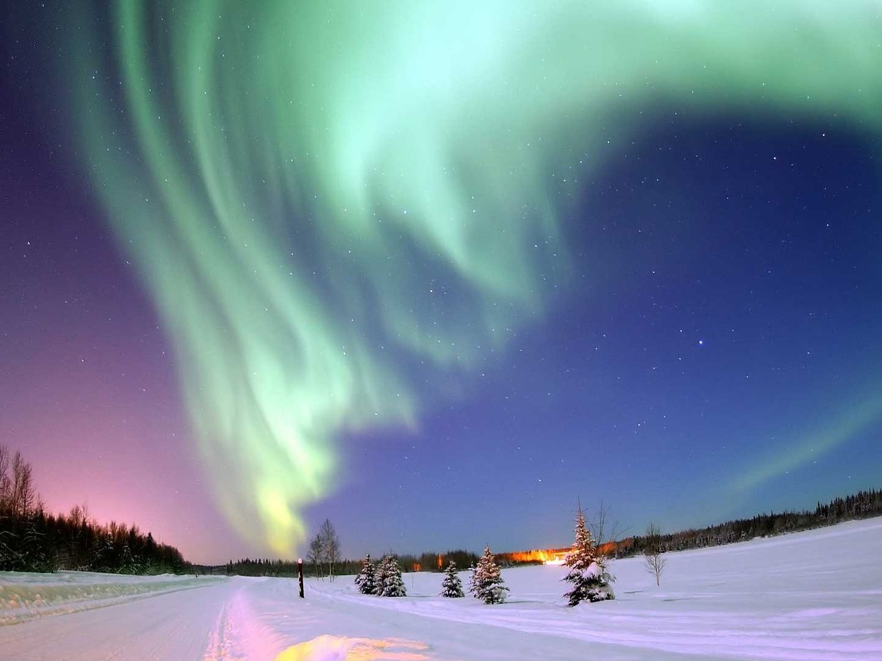 Rovaniemi Finnland Polarlichter