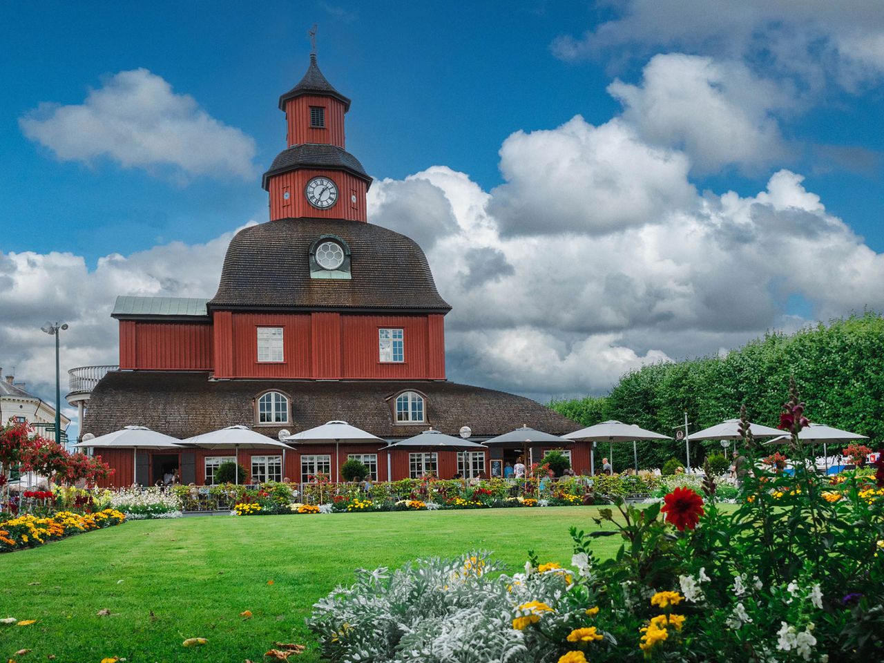 Das Rathaus von Lidköping, Schweden