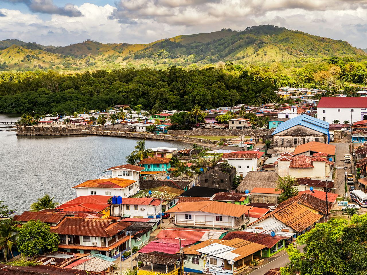 Blick auf Portobelo in Panama