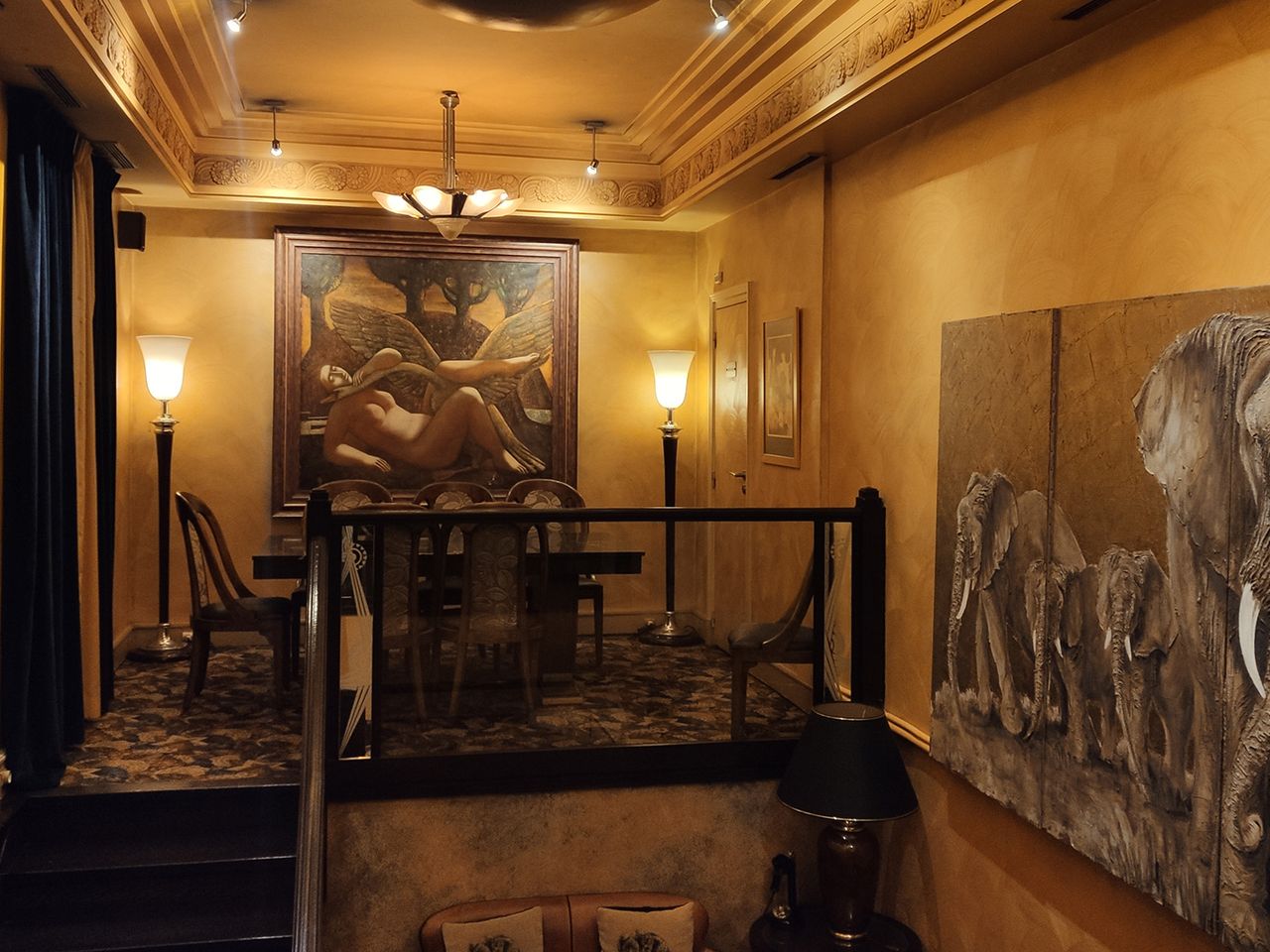 Interieur im Restaurant Marty
