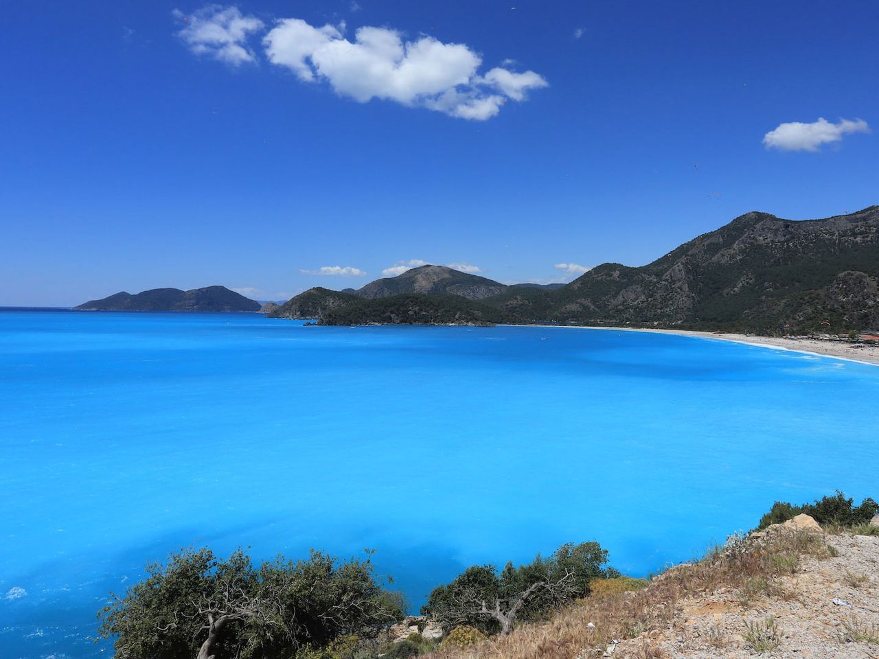 Der Strand von Ölüdeniz in der Türkei