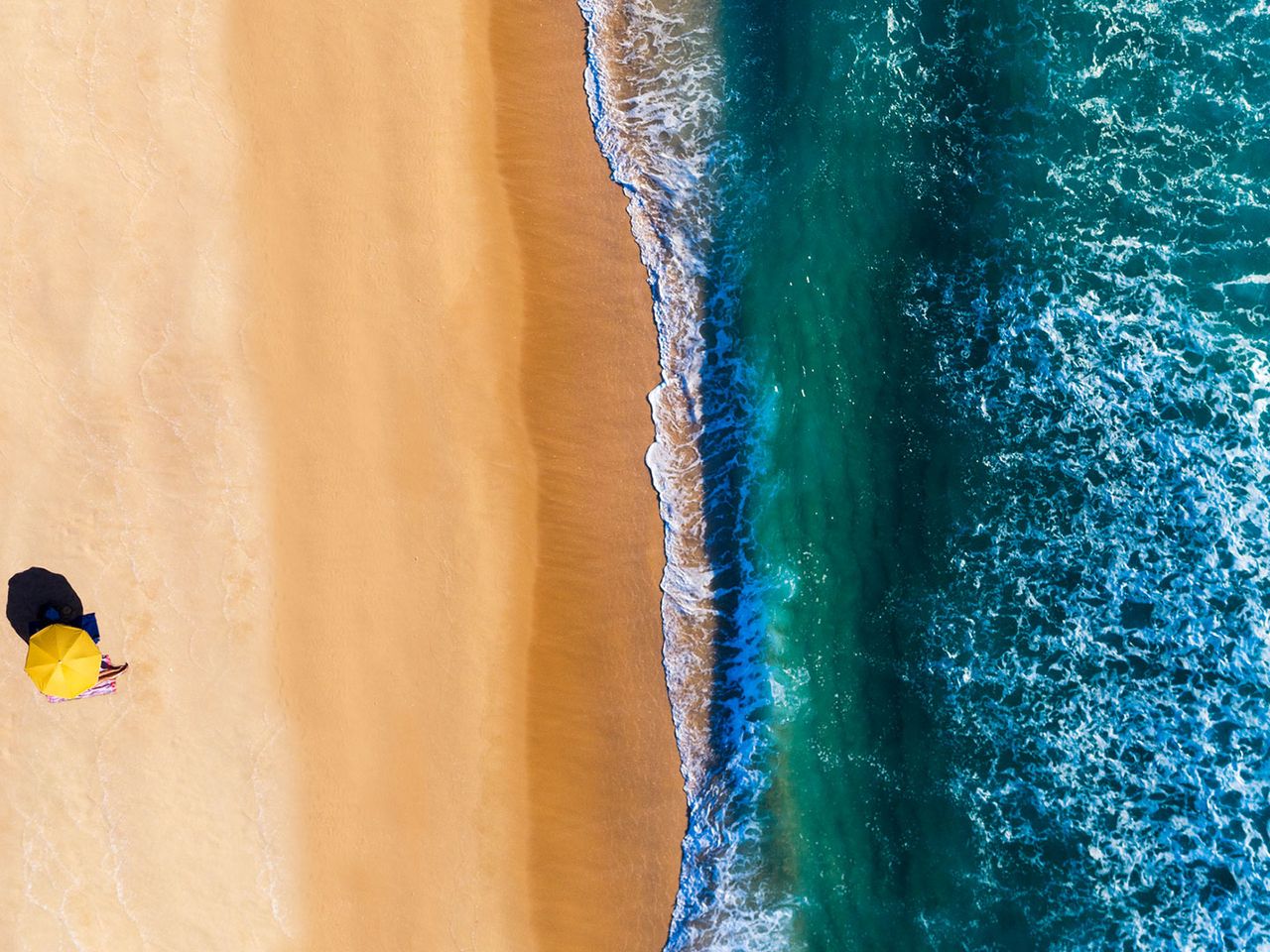 Comporta Beach, Alentejo, Drohnenaufnahme