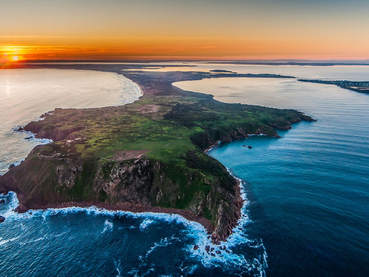 Luftaufnahme von Phillip Island, Australien