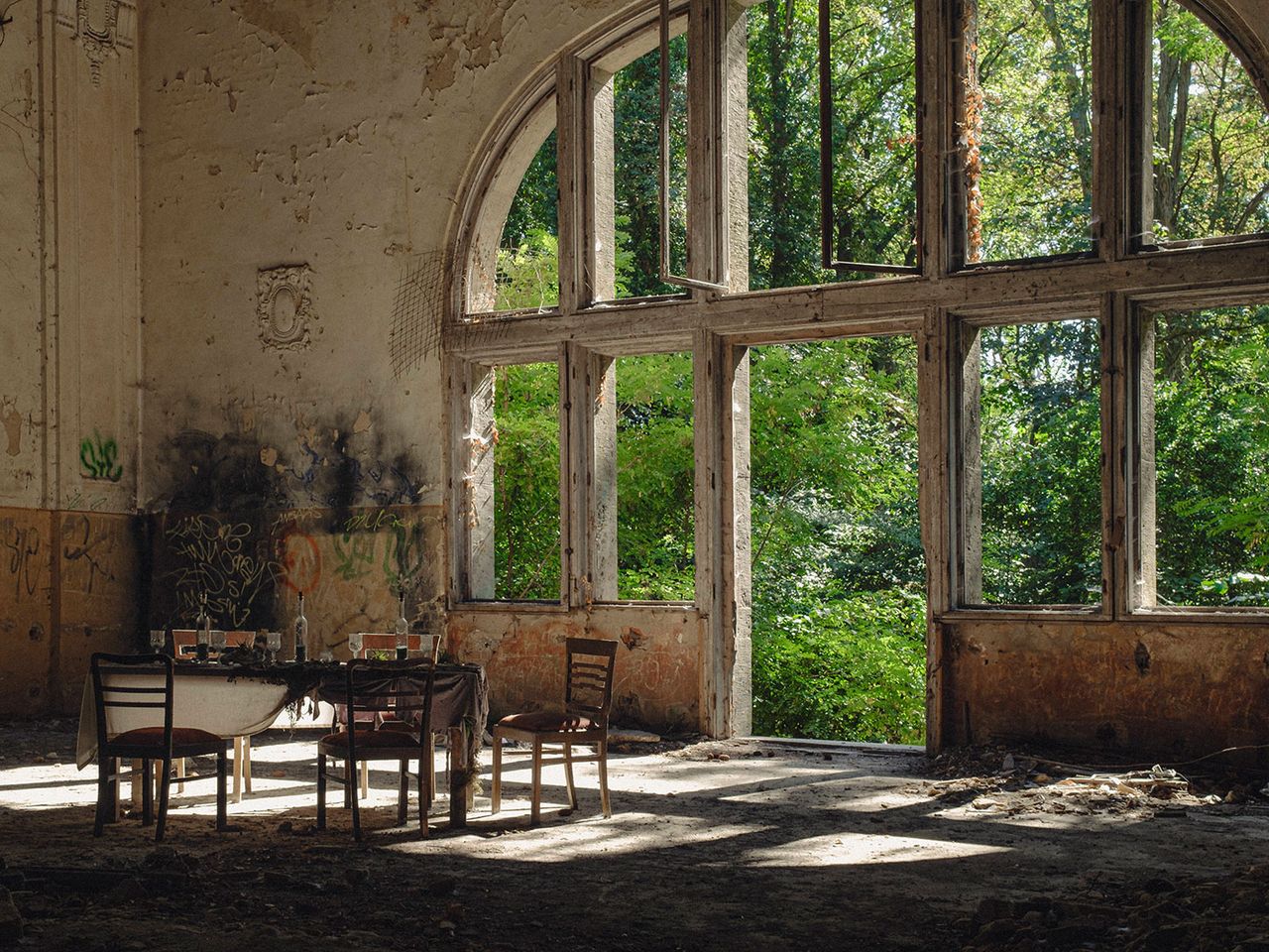 Ruine eines Speisesaals, Heilstätten Beelitz, Brandenburg