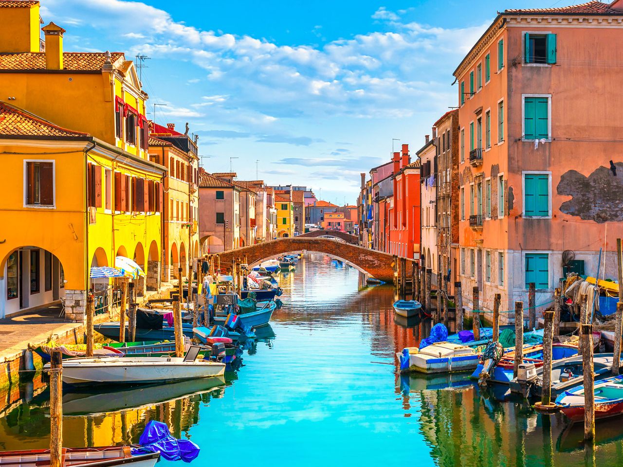 Kanal in Chioggia, Italien