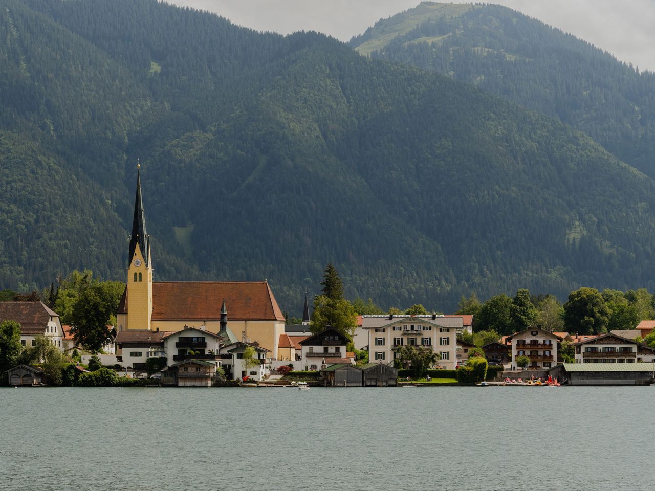 Blick auf Egern, Tegernsee