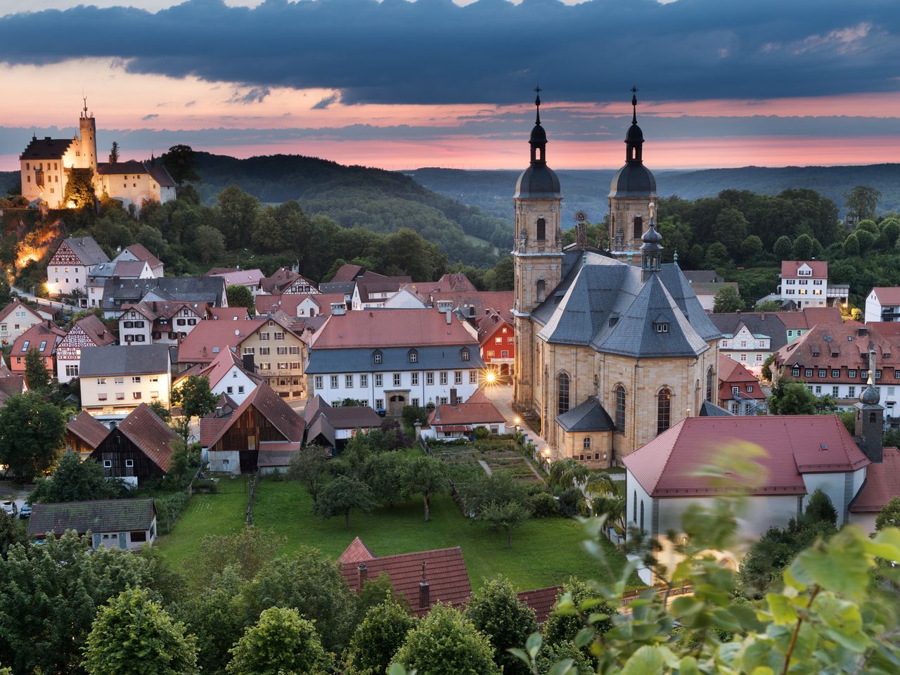 Blick auf Gößweinstein und die Basilika