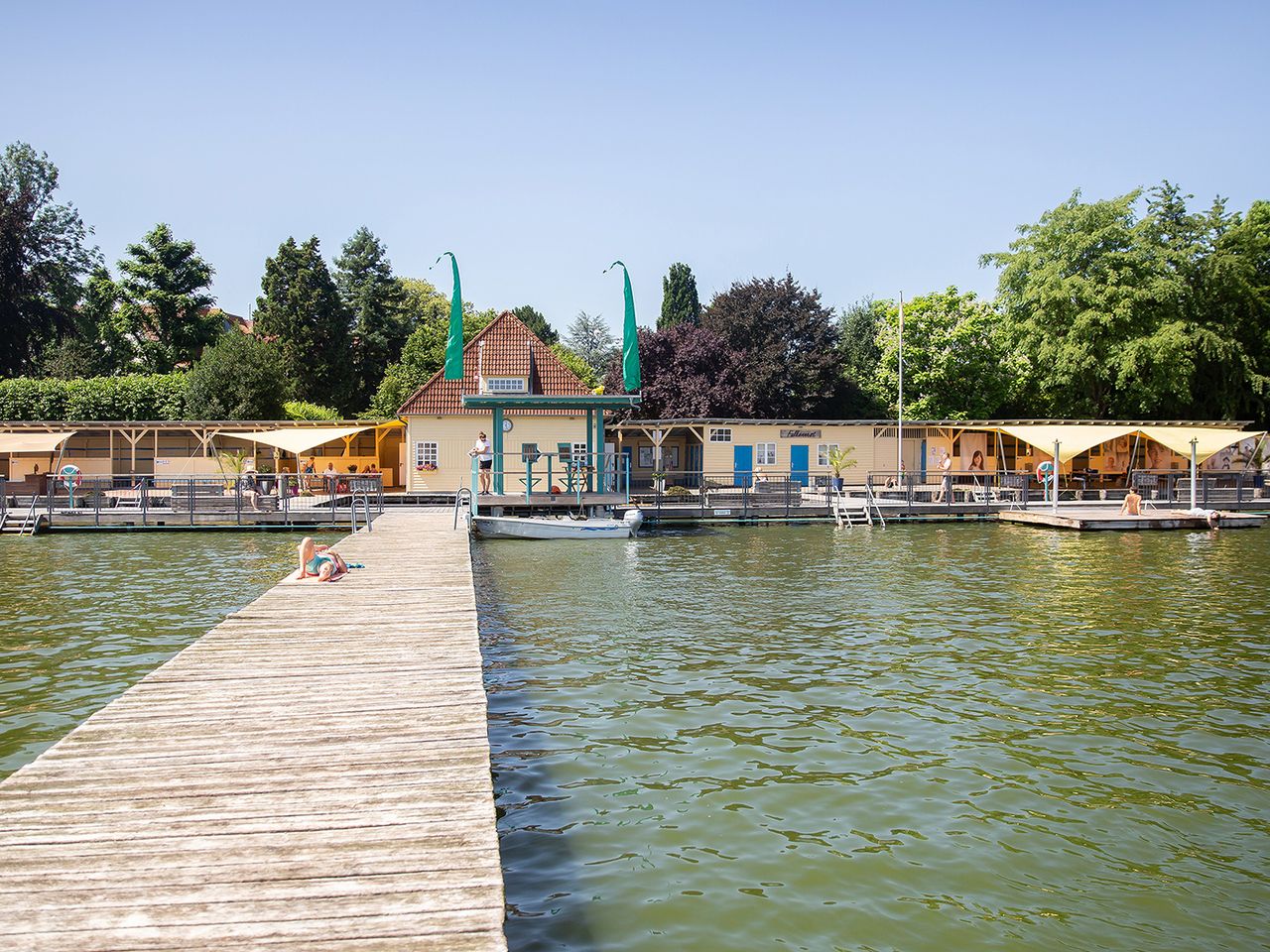 Steganlage im Naturbad Falkensee