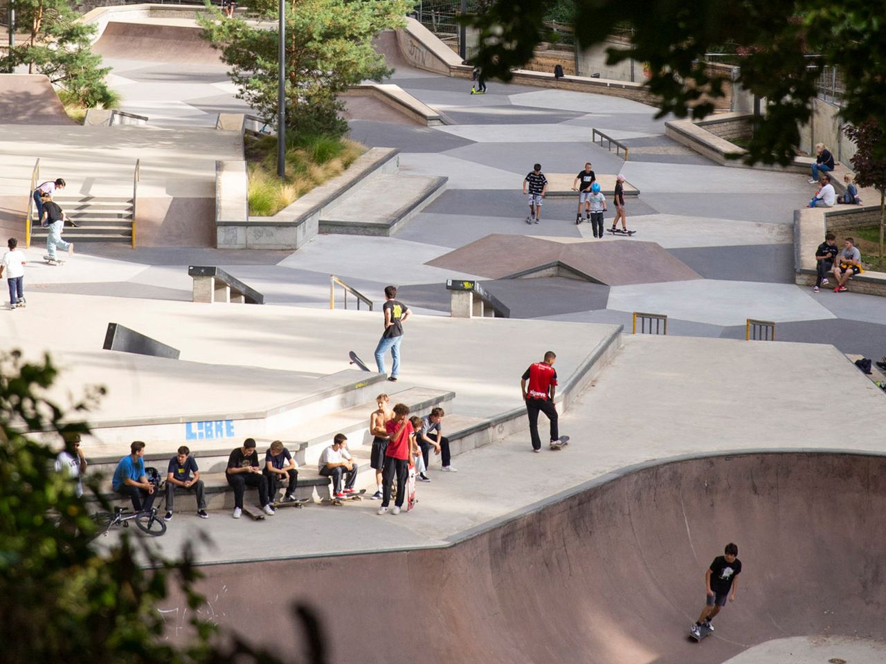 Skaterpark im Bahnhofsviertel, Luxemburg Stadt