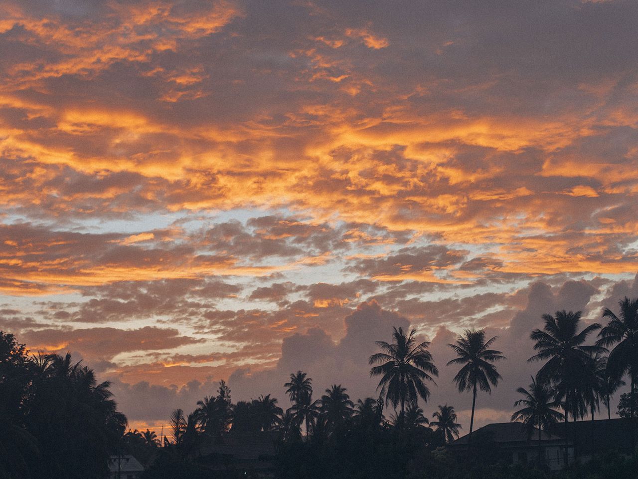 Koh Sukorn, Sonnenuntergang, rosa Himmel (Symbolfoto), Insel Thailands