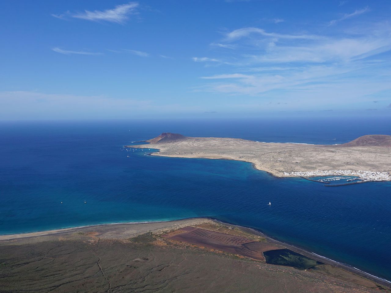 Mirador del Río, Blick zu La Graciosa, Sehenswürdigkeit auf Lanzarote