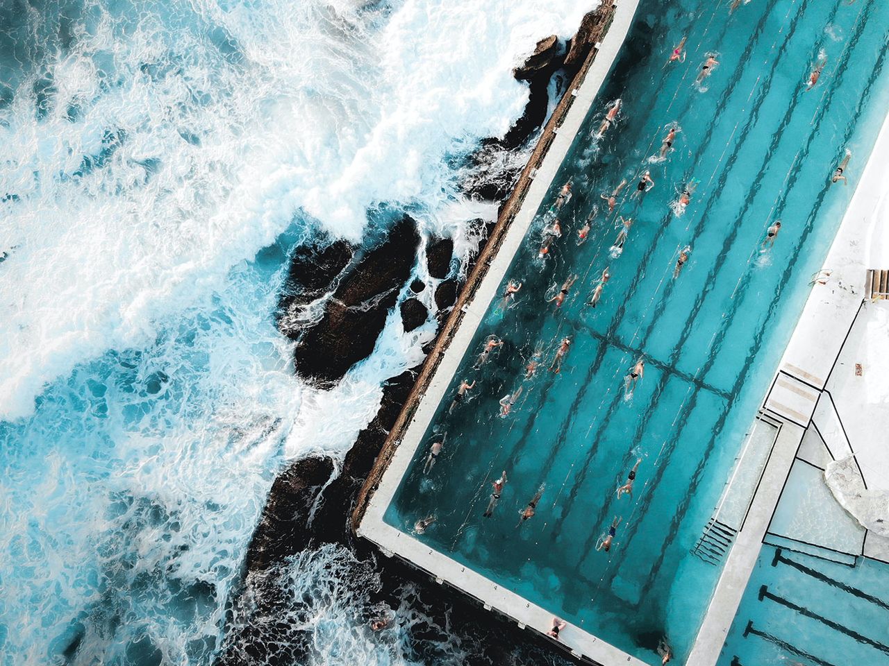 Bondi Beach Iceberg Pools von oben