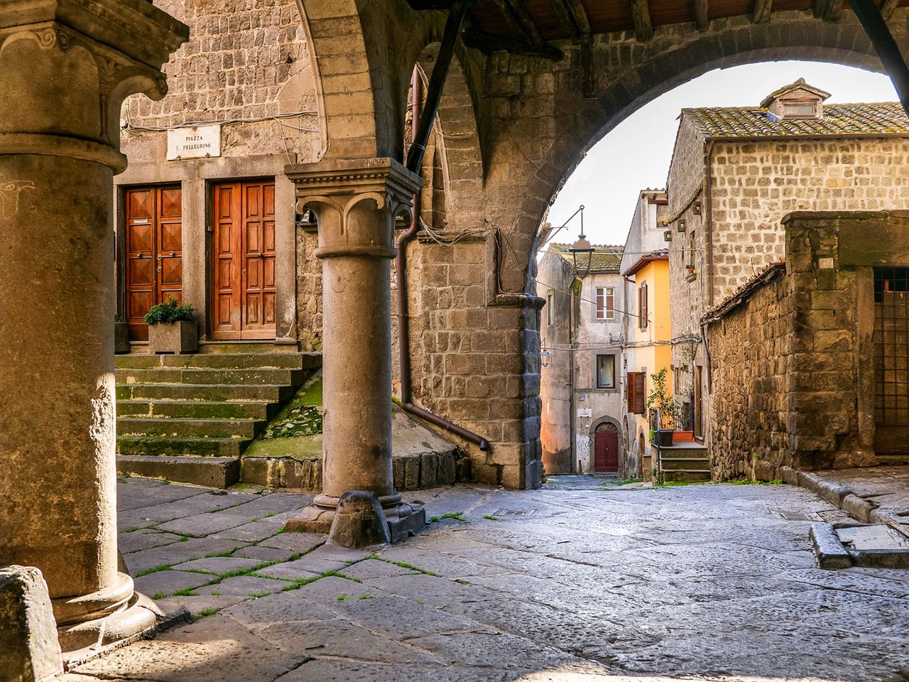 Das Viertel San Pellegrino in Viterbo