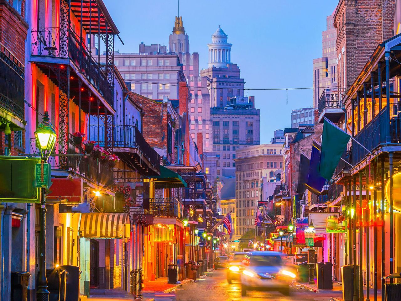 French Quarter in New Orleans am Abend