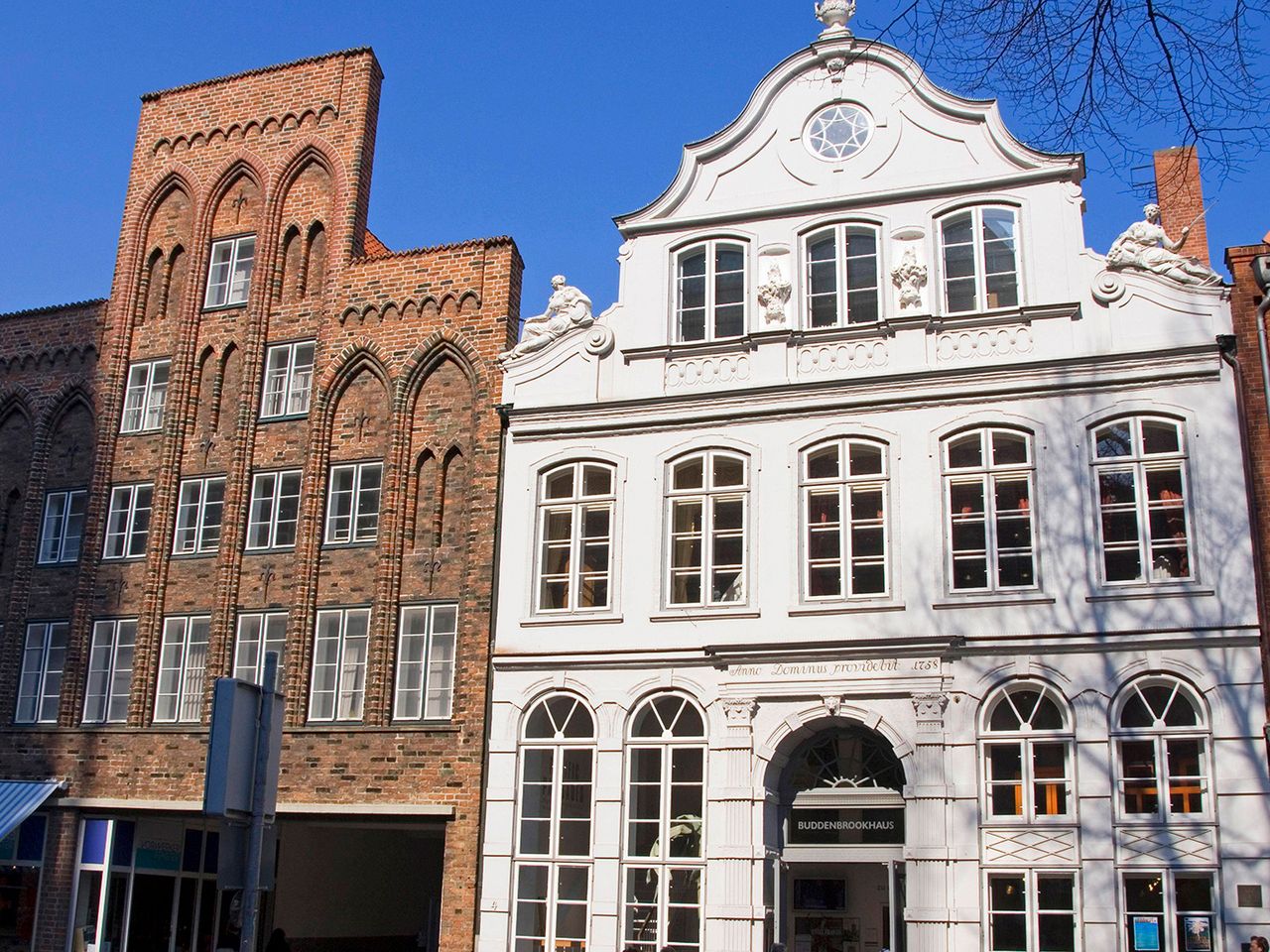 Buddenbrookhaus in der Mengstraße in Lübeck