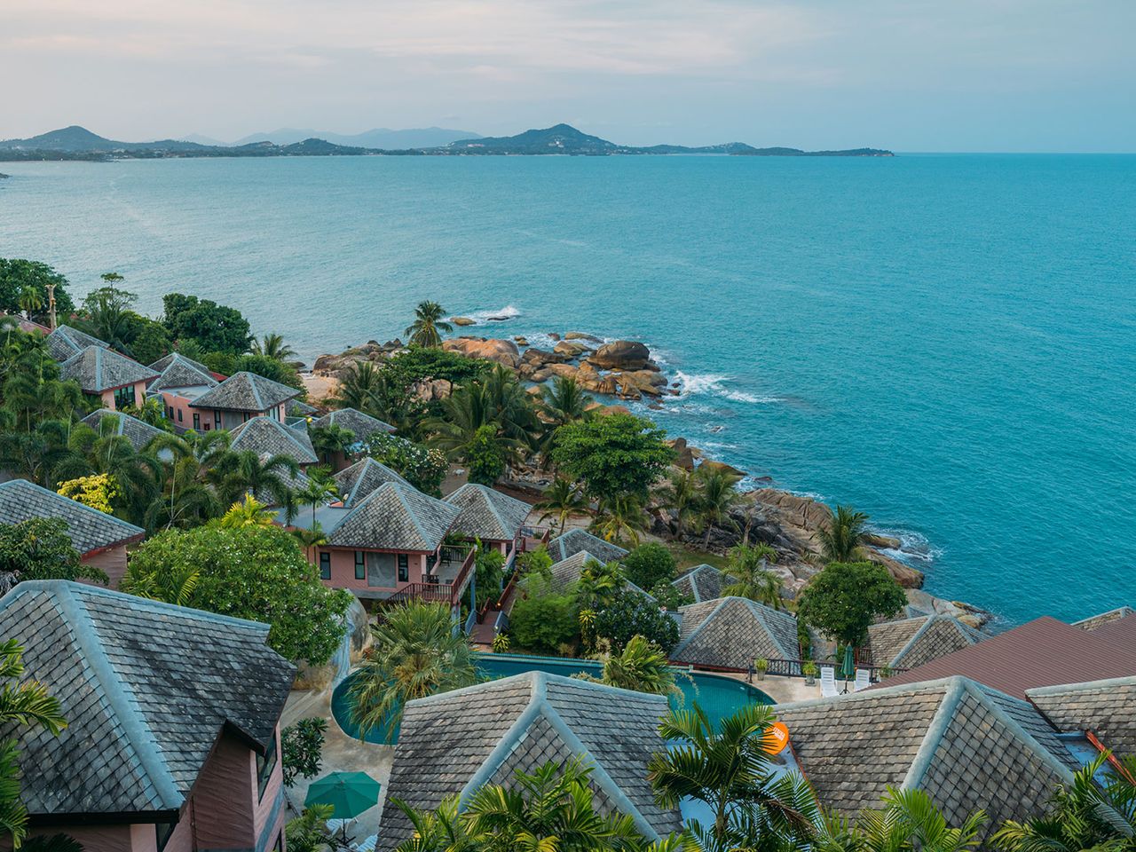 Koh Samui, Blick aufs Wasser, Insel in Thailand