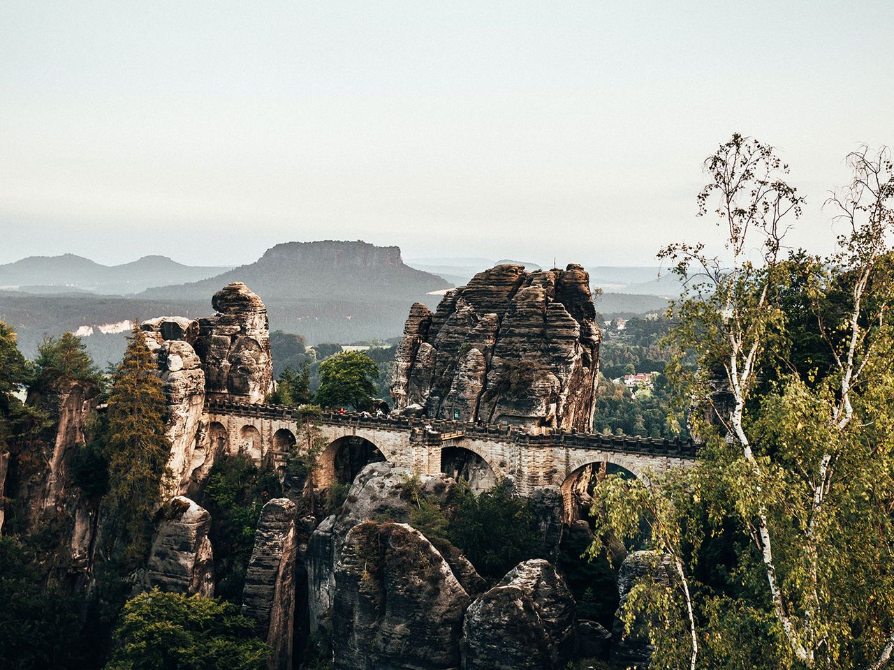 Basteibrücke im Nationalpark Sächsische Schweiz