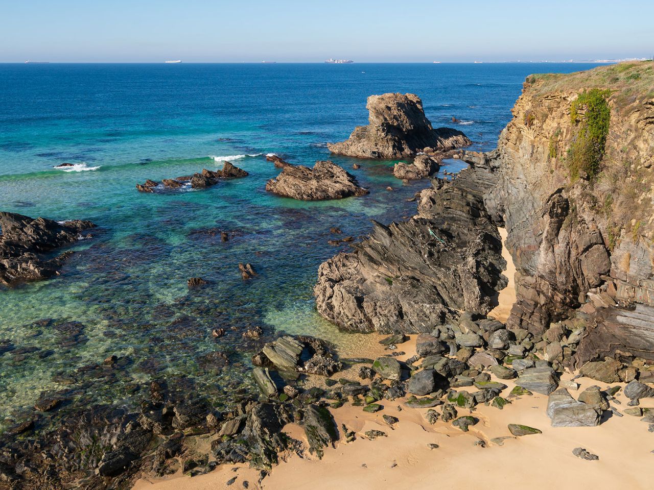 Praia da Samoqueira, Fischerpfad in Portugal