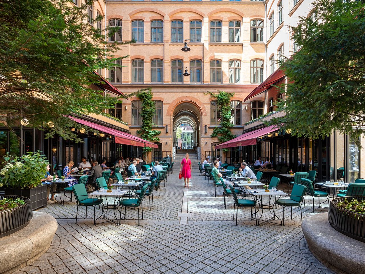 Innenhof im TORTUE Hamburg