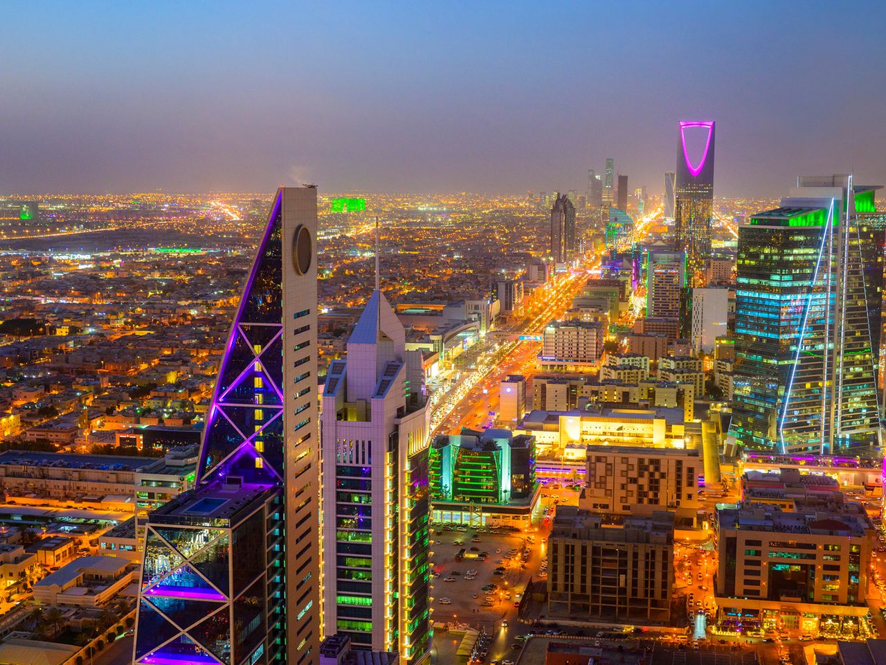 Blick auf Riad, Saudi-Arabien