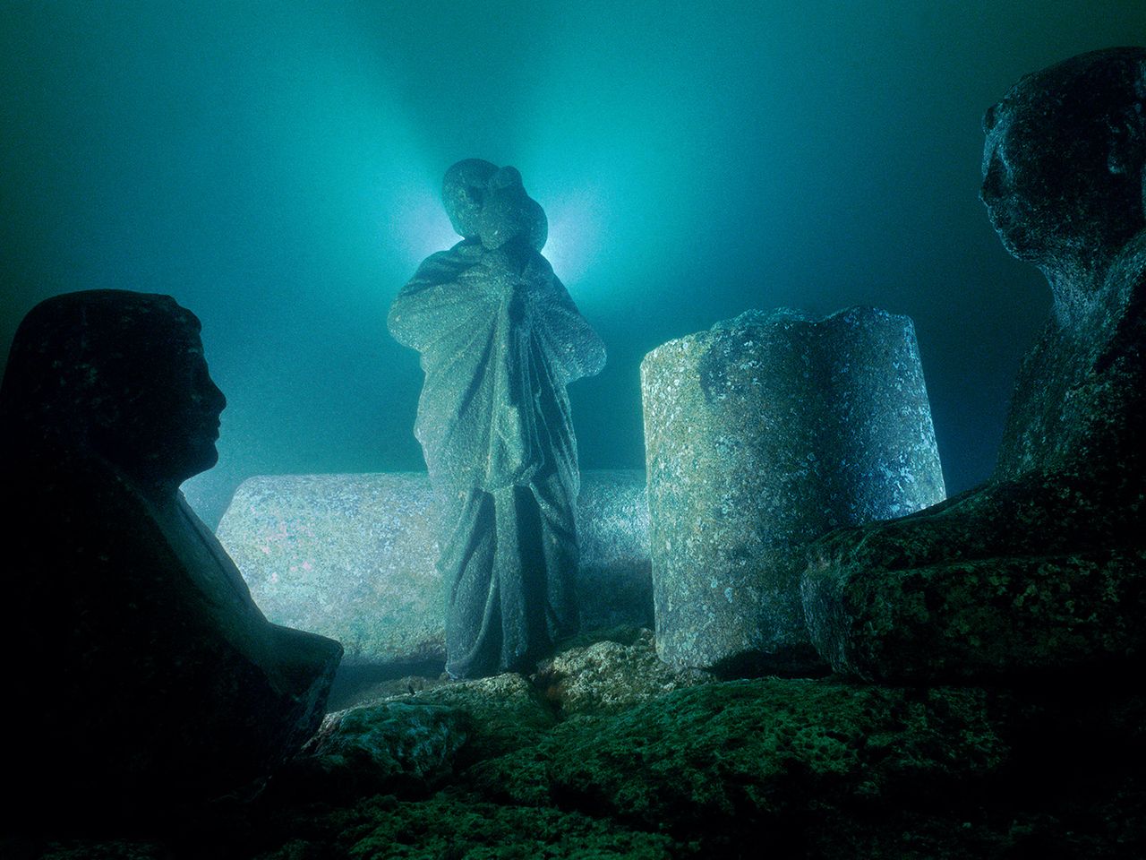 Ruinen von Alexandria vor Ägypten