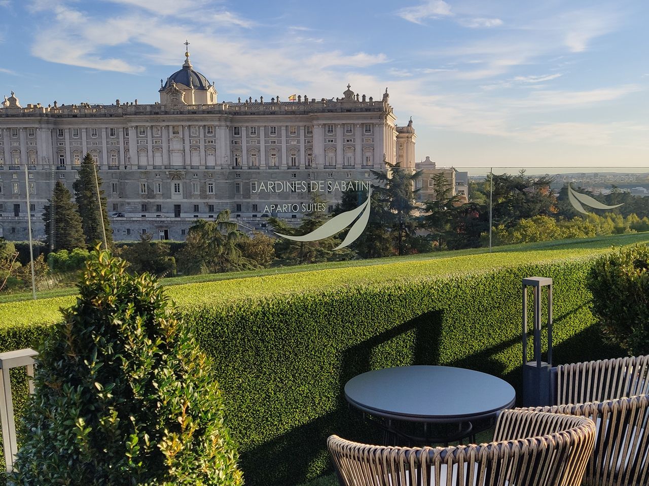 Ausblick von der „Terraza de Sabatini“, Madrid