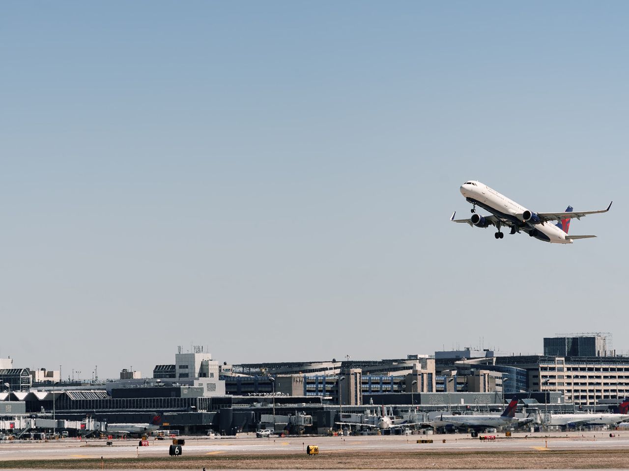 Flughafen Abflug