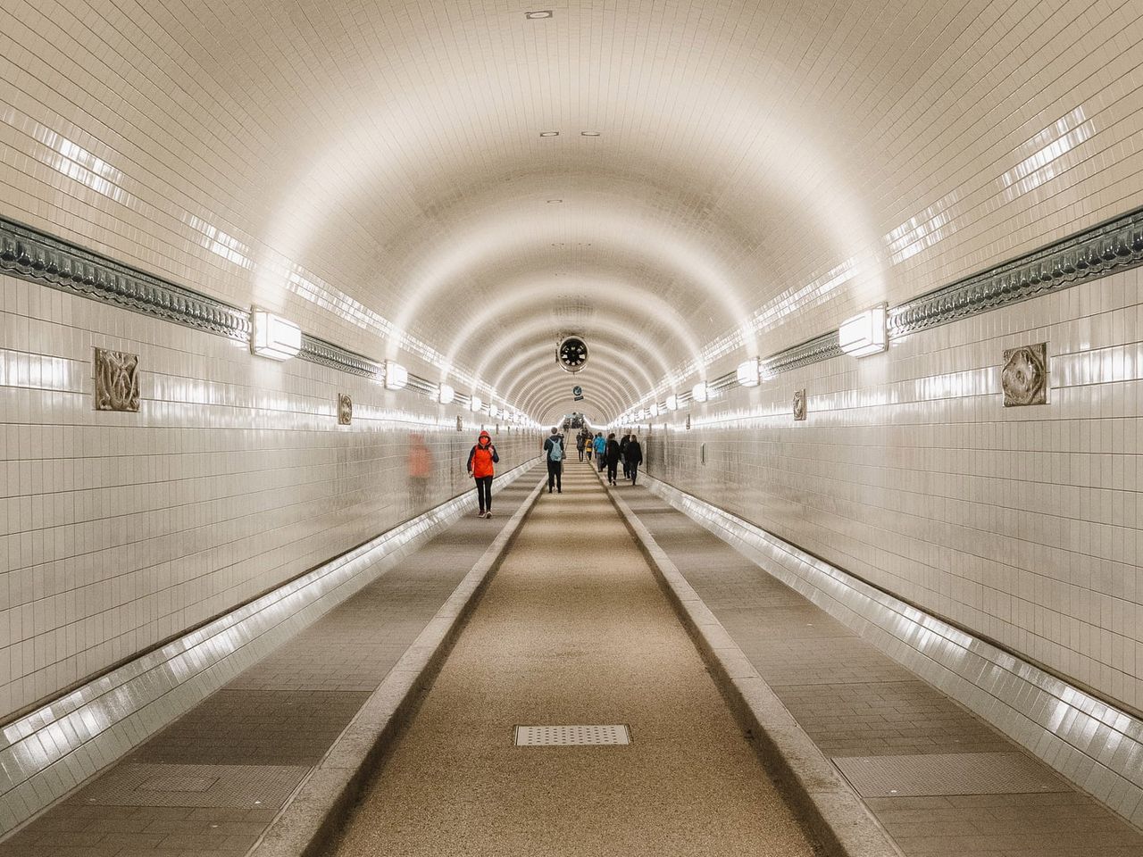 Der Alte Elbtunnel in Hamburg