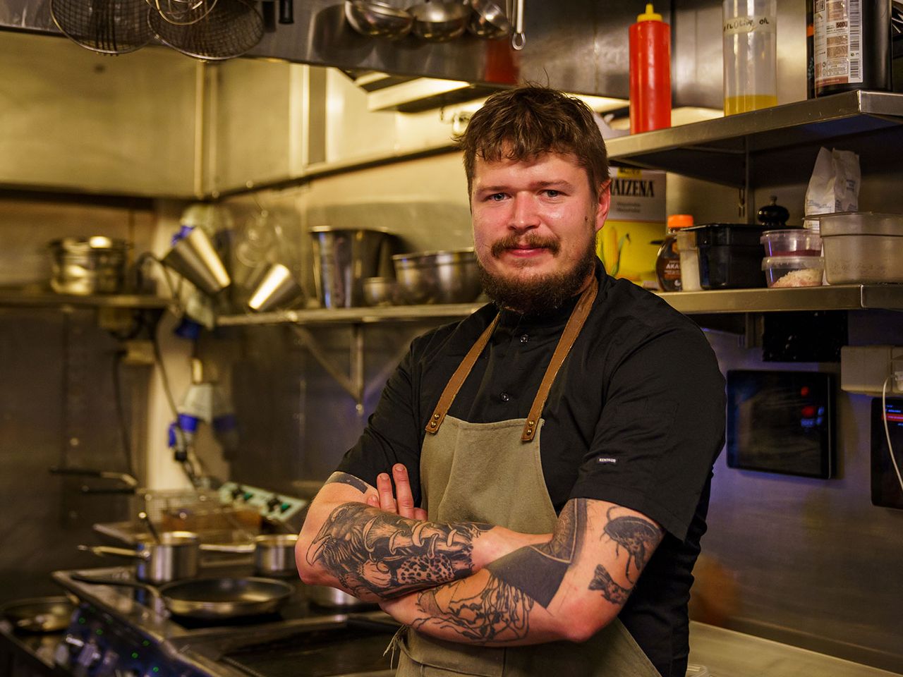 Grzegorz Elsner im Restaurant „Hildr“ in Tromsø