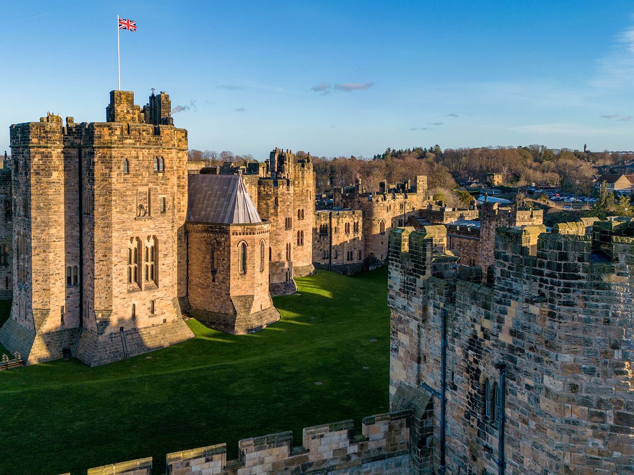 Alnwick Castle in England