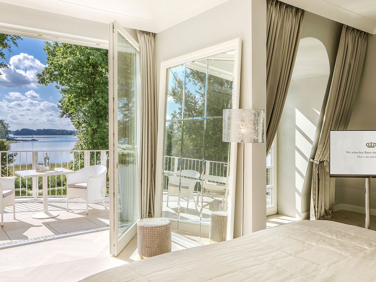 Suite in der Villa Contessa, Blick auf Scharmützelsee