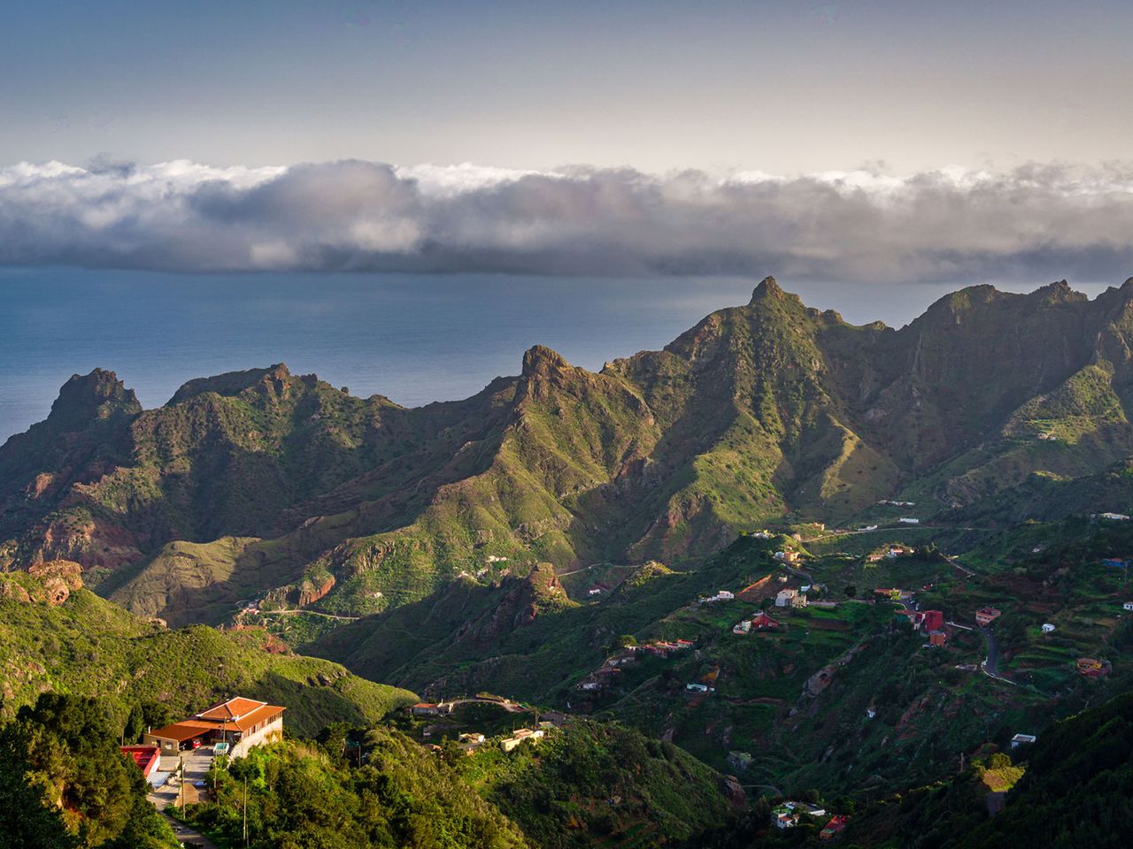 Anaga-Gebirge auf Teneriffa von oben