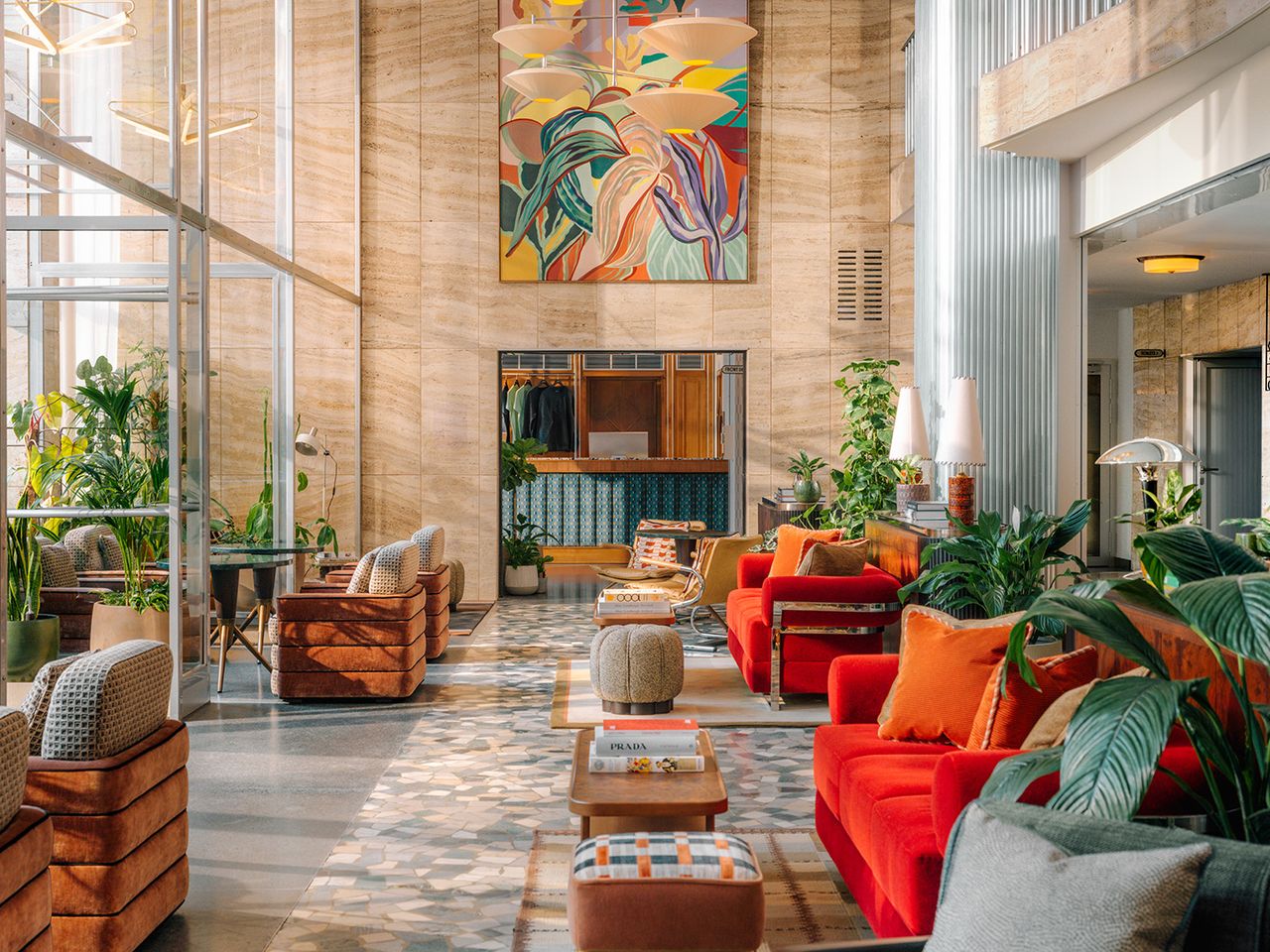 Lobby im The Hoxton, Wien