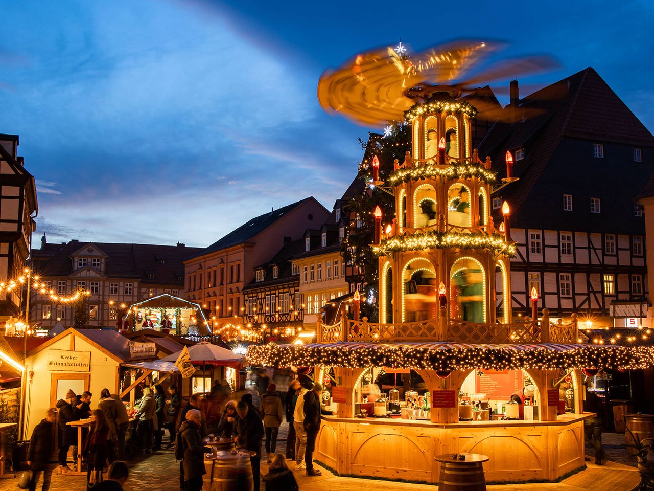 Pyramide auf dem Weihnachtsmarkt von Quedlinburg