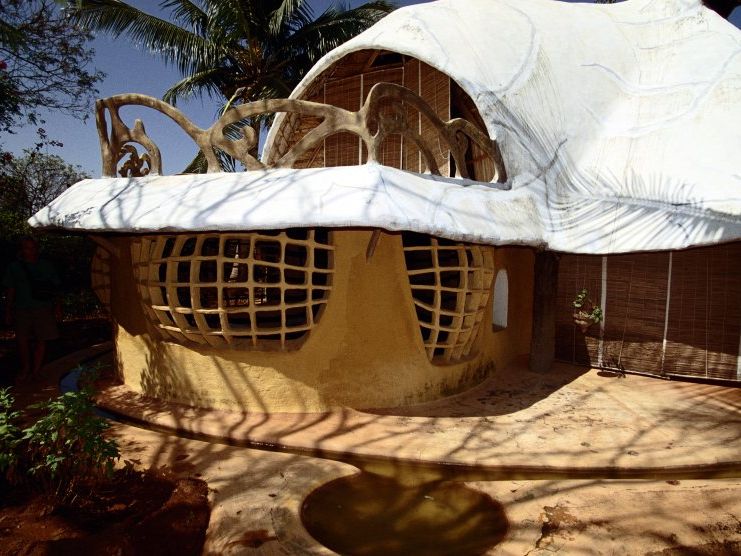 Ein Wohnhaus in Auroville