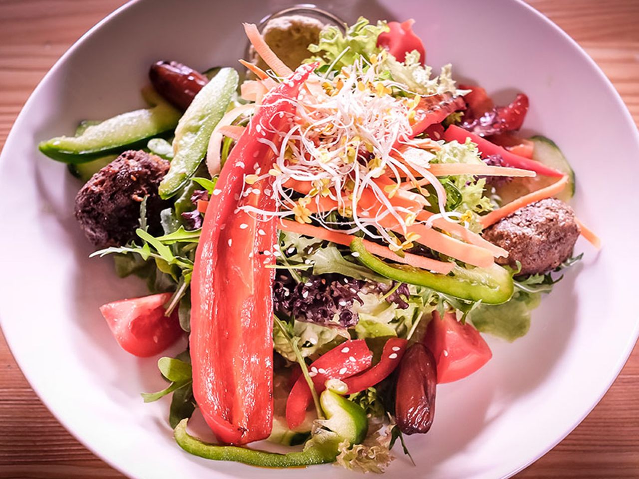 Salat in der Metzgerei in Stuttgart