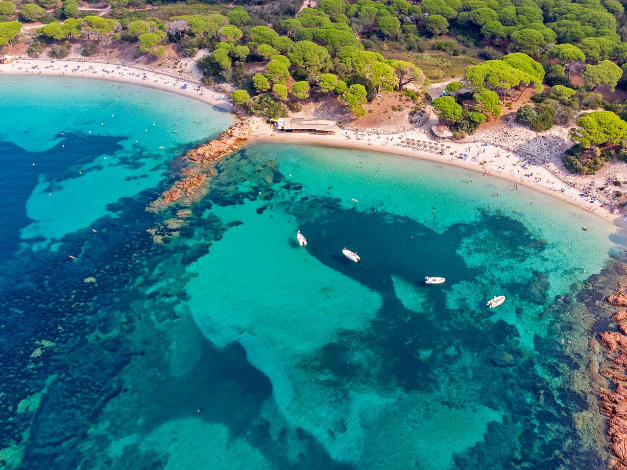 Die Bucht von Palombaggia auf Korsika