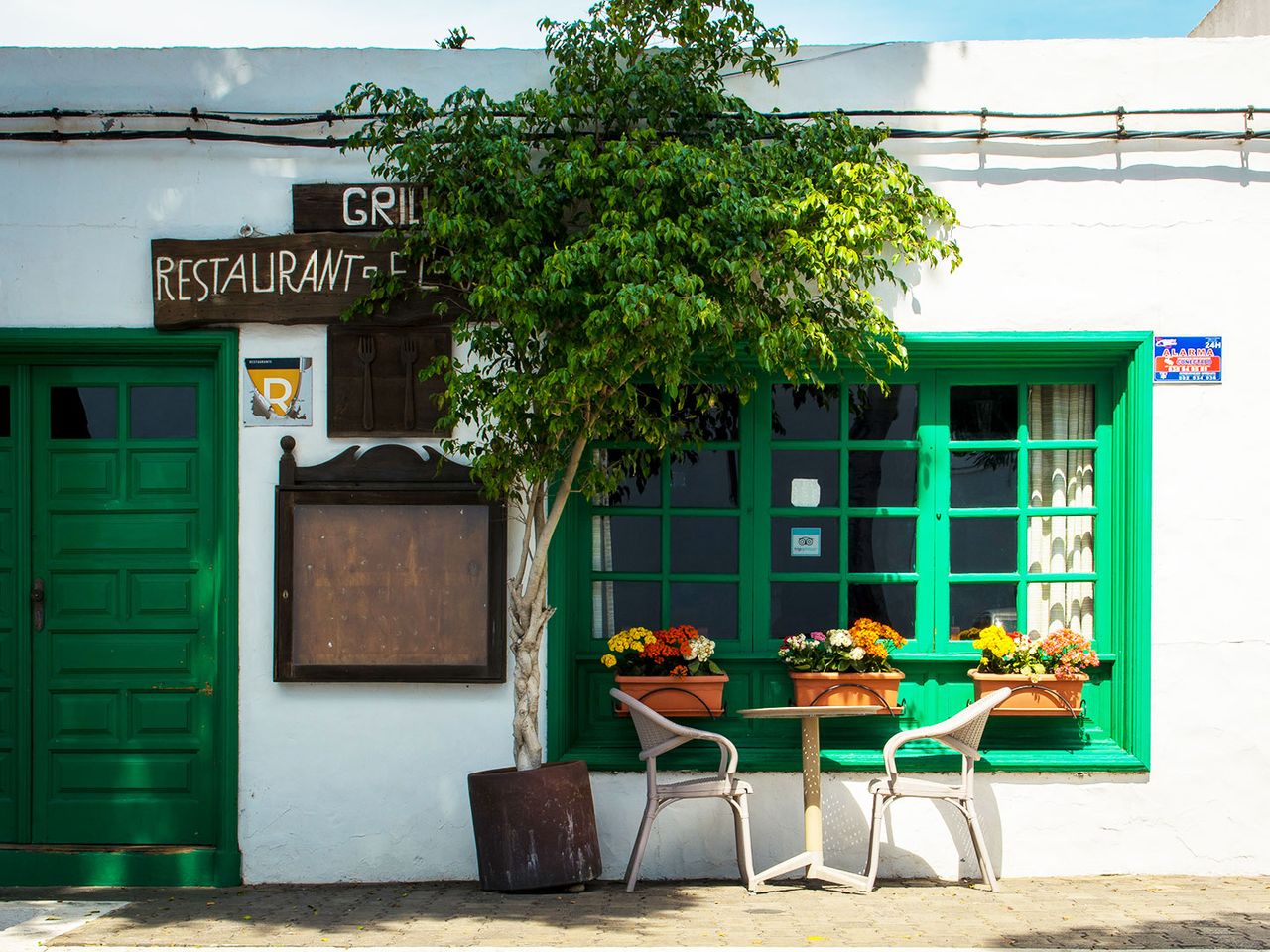 Ein Restaurant in Yaiza auf der Kanarischen Insel Lanzarote