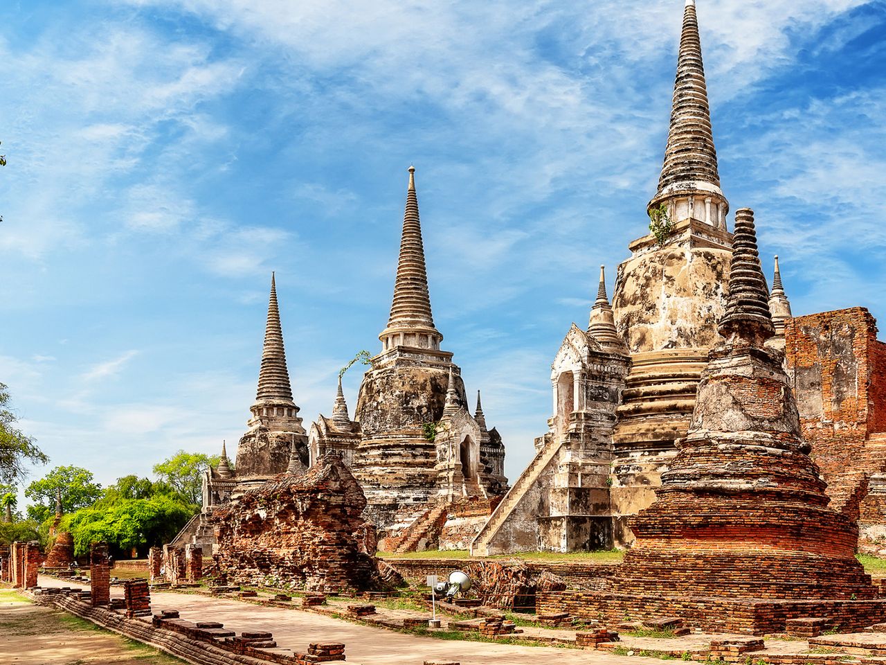Thailand, Provinzhauptstadt Ayutthaya und Tempel