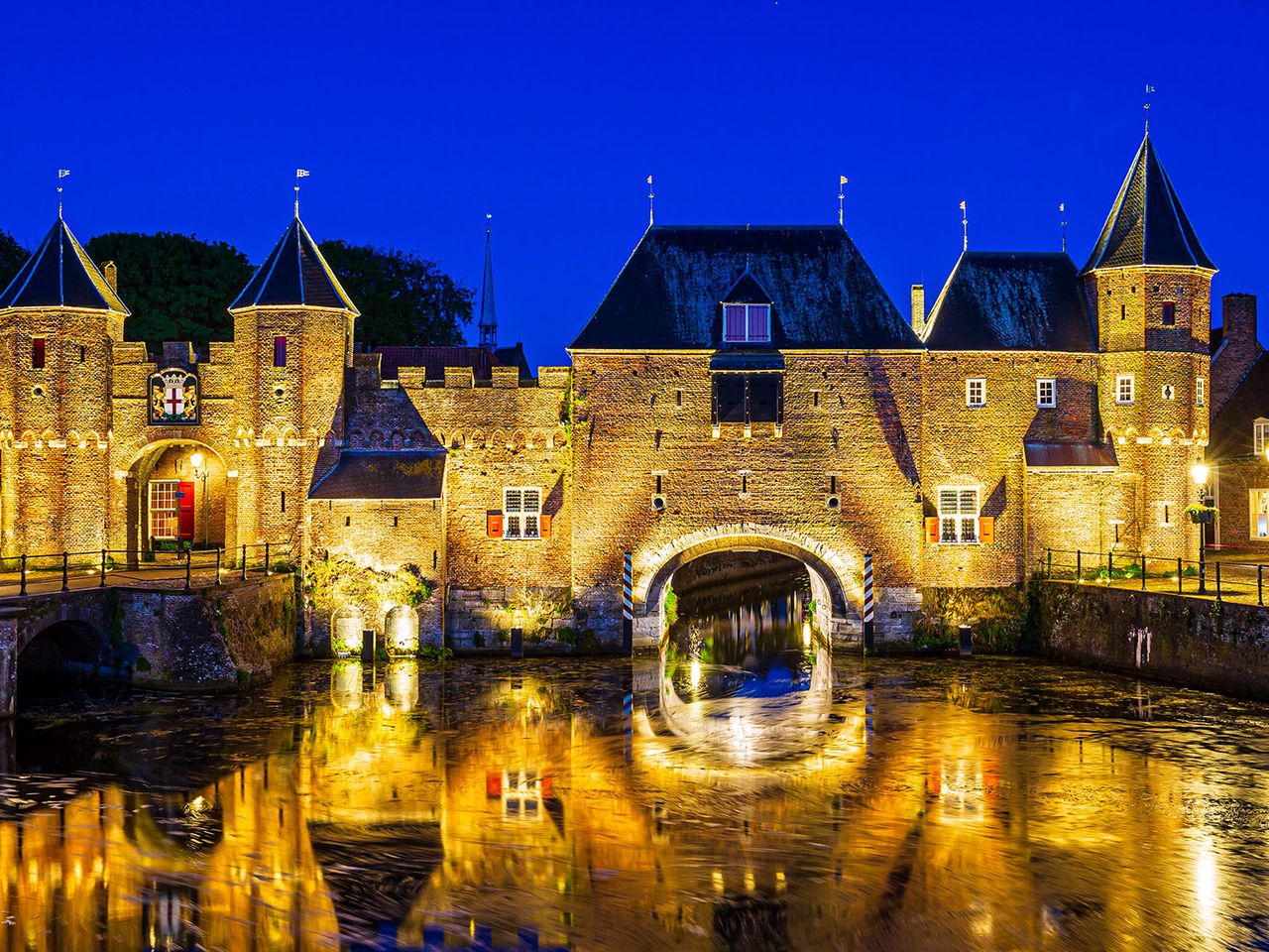 Koppelpoort in Amersfoort am Abend