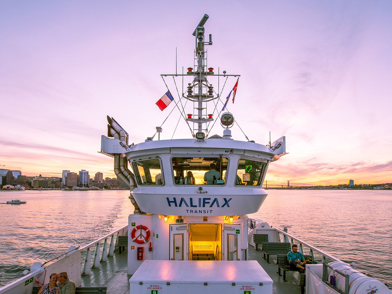 Fähre am Hafen von Halifax, Nova Scotia