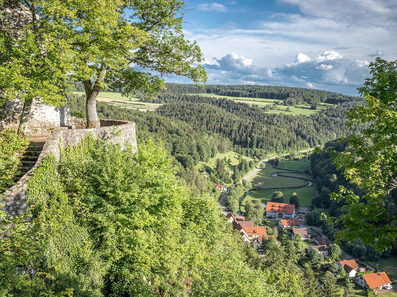 Großes Lautertal von oben