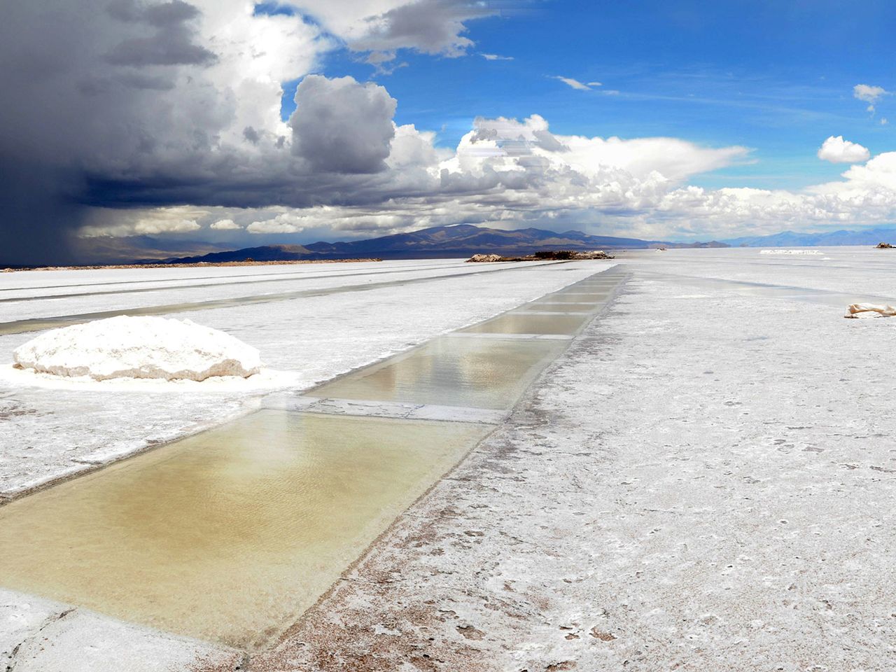 Salinas Grandes in Argentinien, drittgrößter Salzsee der Welt