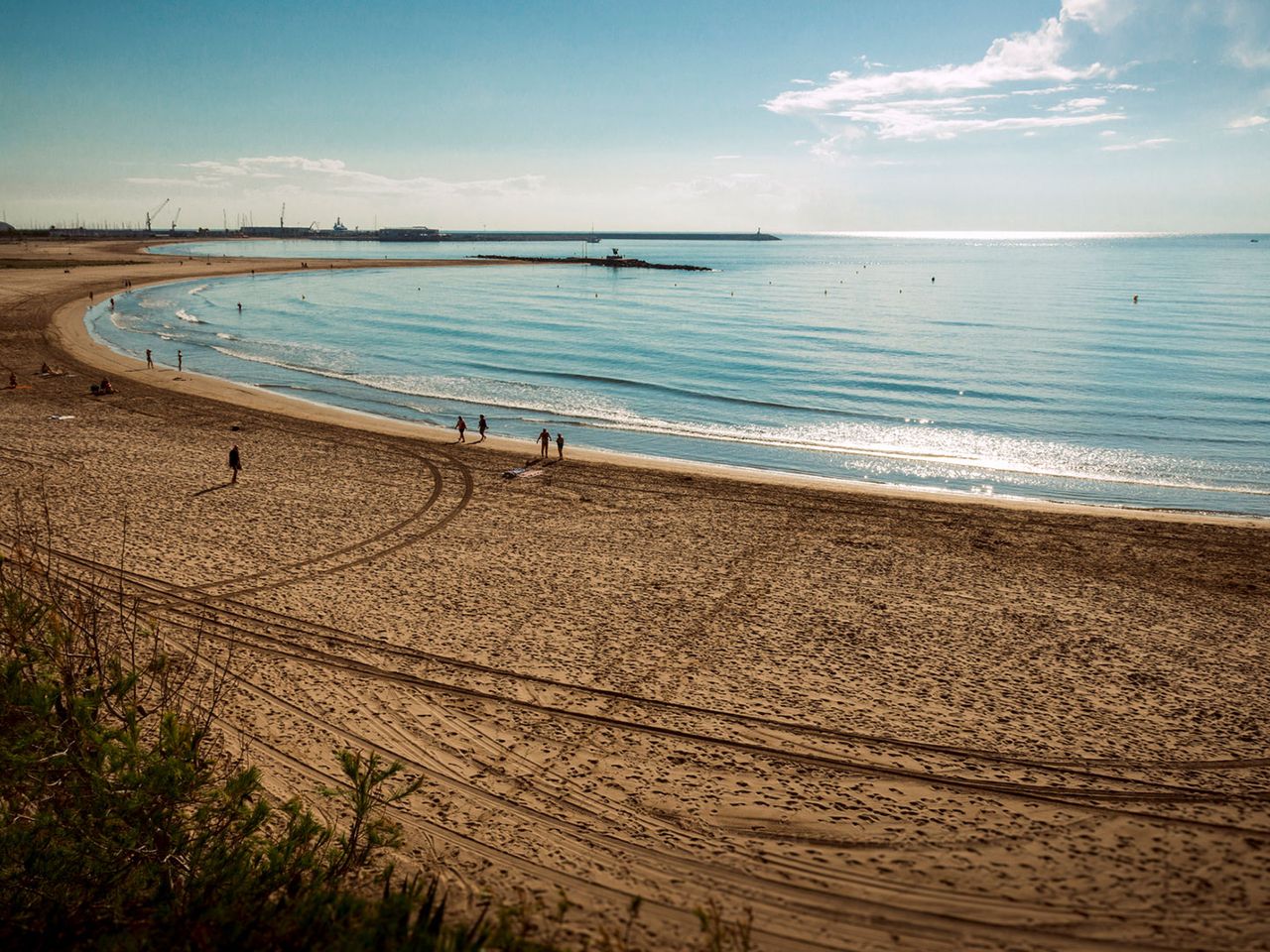 Strand in Vilanova i la Geltrú, Costa Barcelona